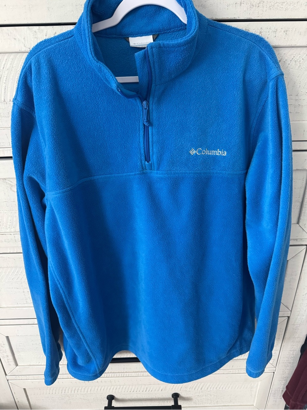 Columbia Men's Bright Blue Half-Zip Fleece Pullover